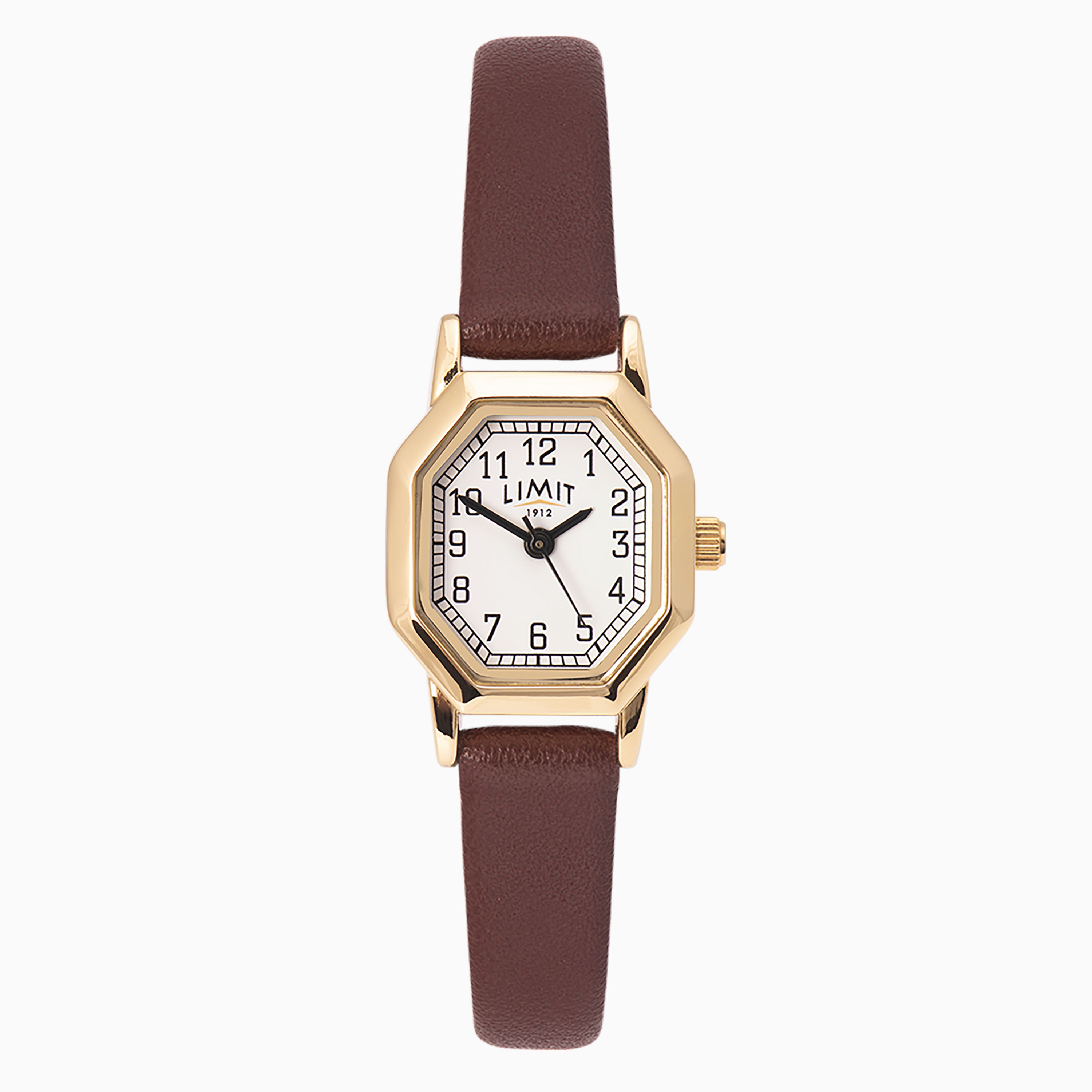 Limit Ladies Classic Watch (60121) - Octagonal | 20mm | Brown ...