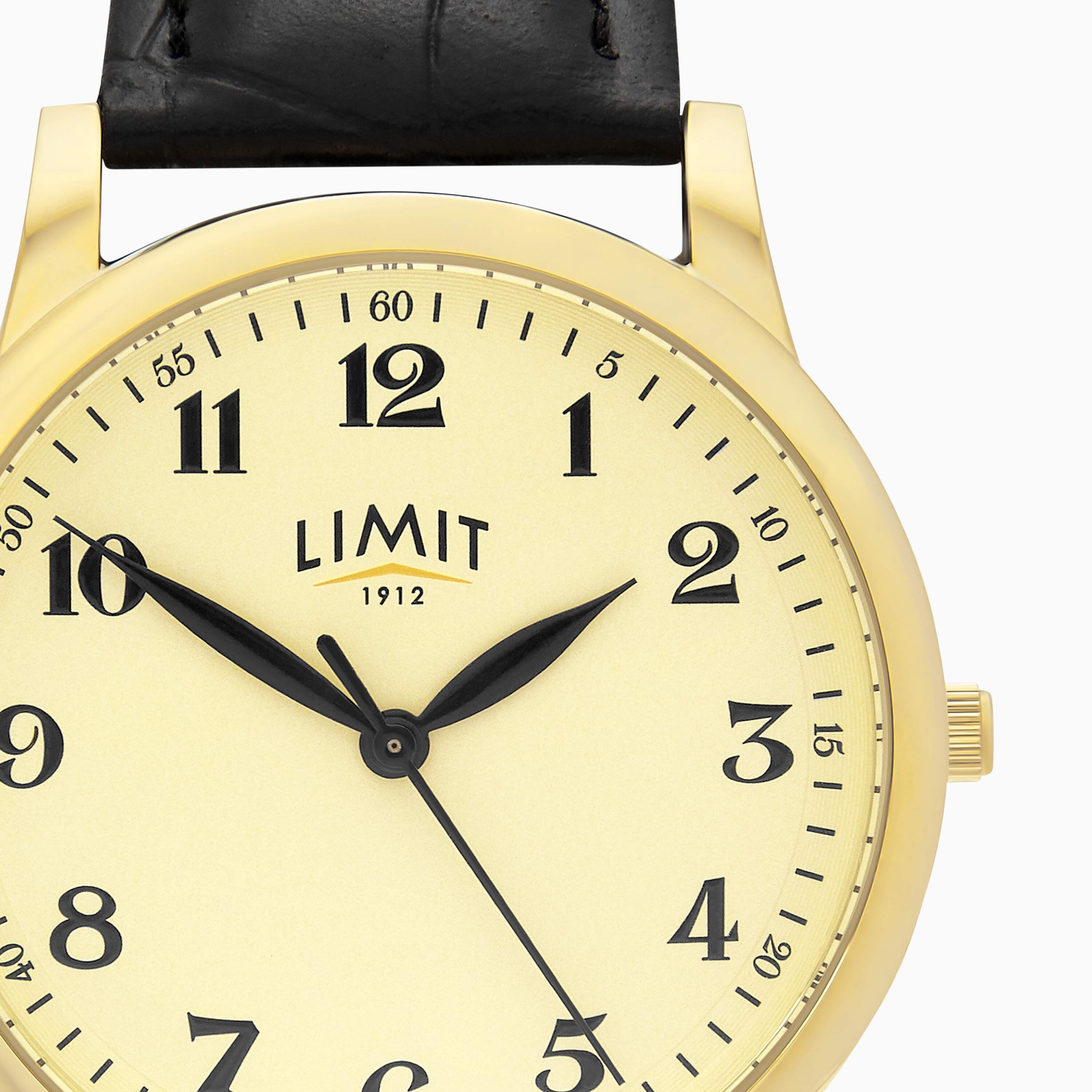 limit gold case watch for gents