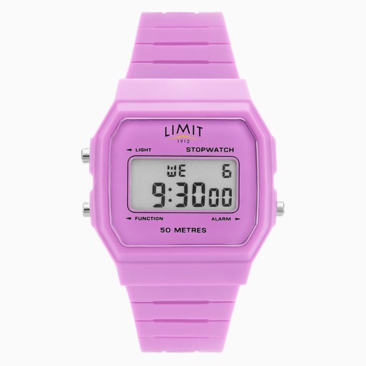 Digital pink sales watch